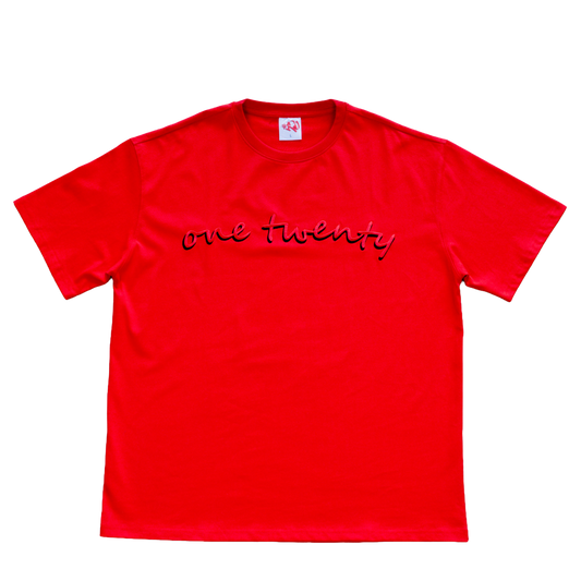 One twenty script oversized t-shirt