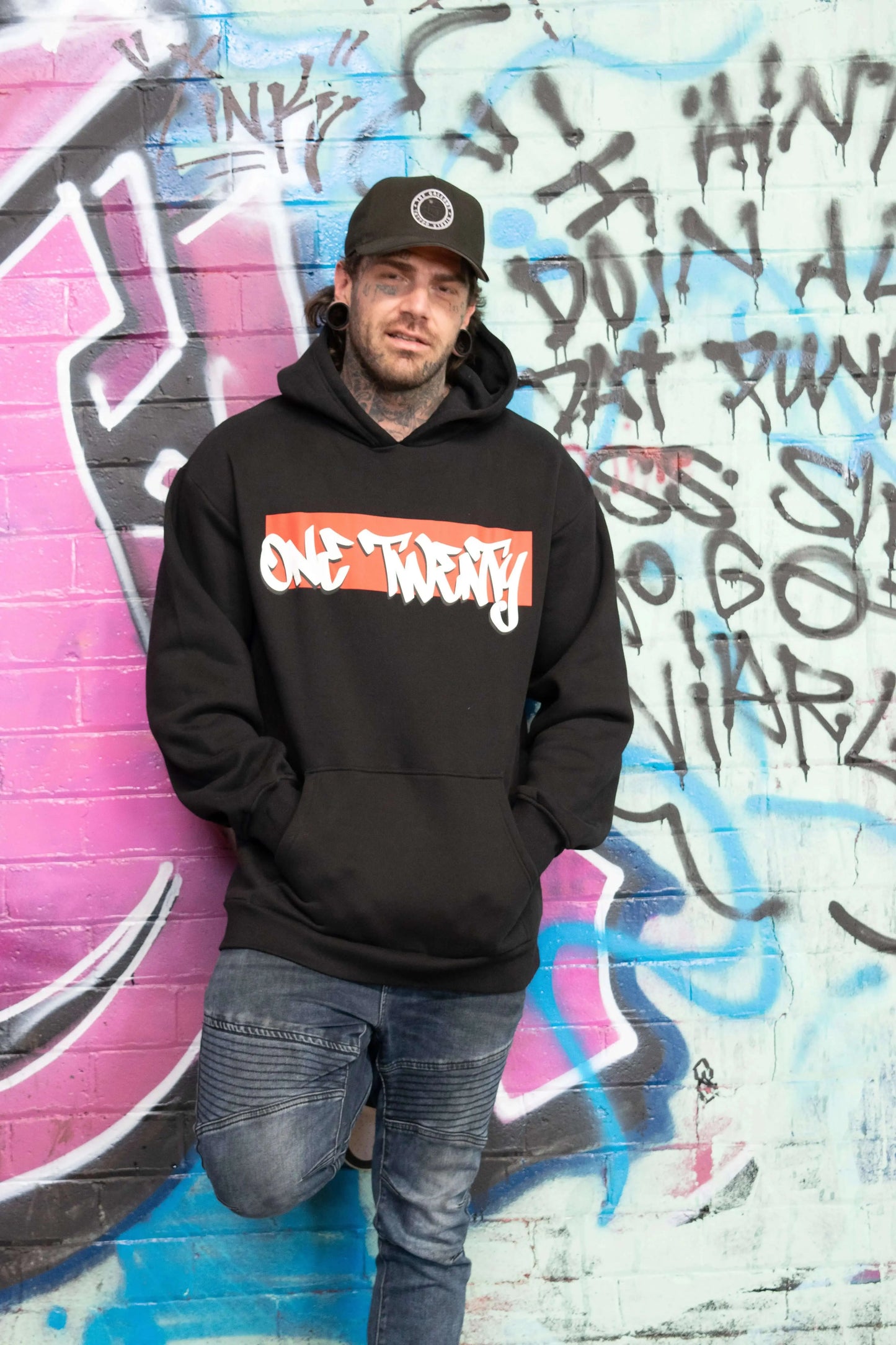 One twenty print hoodie ONE TWENTY