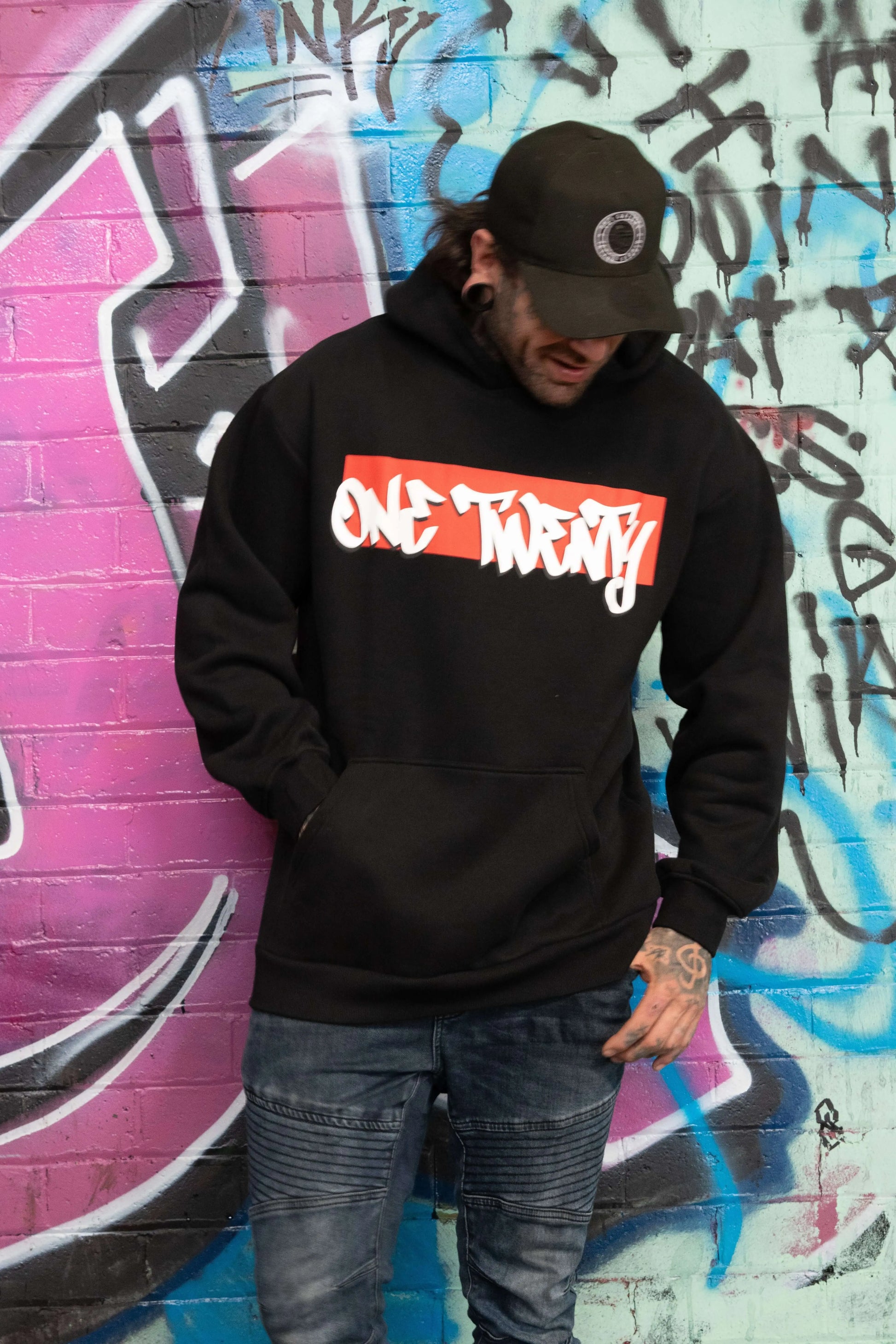 One twenty print hoodie ONE TWENTY